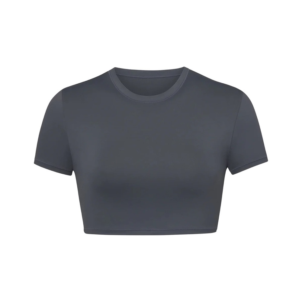 SKIMS Gunmetal Crop Top